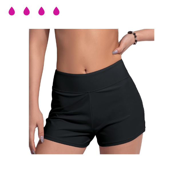 Shorty de Bain Menstruel FreshNet™ Wave – Bougez en Toute Liberté